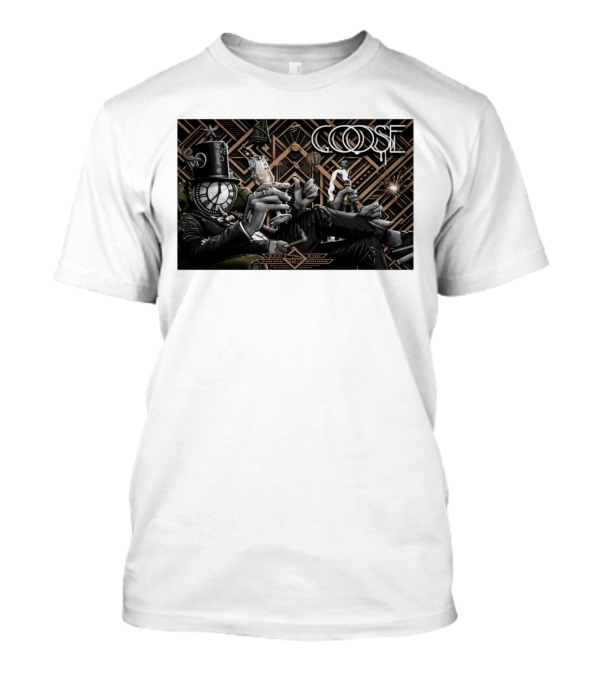 Goose NYE Shows Austin TX December 30-31 2024 Clockhead Art Deco T-Shirt