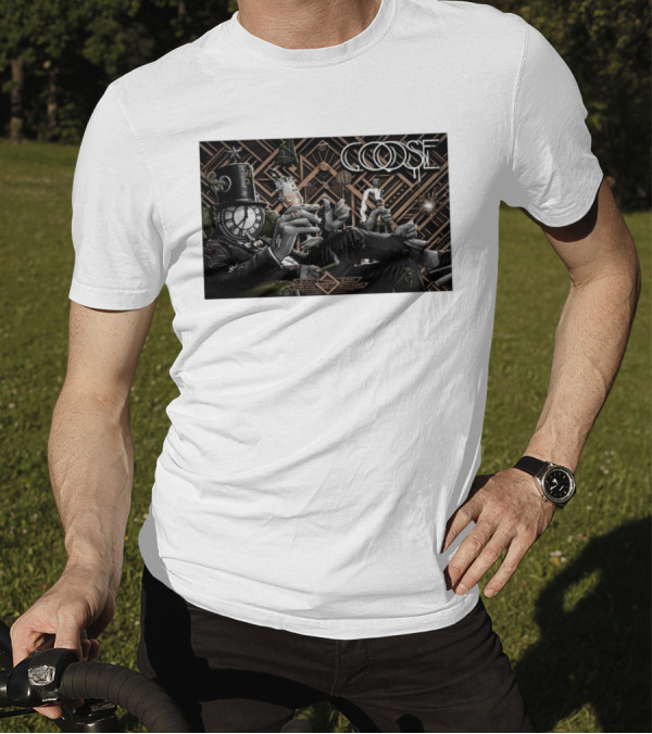 Goose NYE Shows Austin TX December 30-31 2024 Clockhead Art Deco T-Shirt