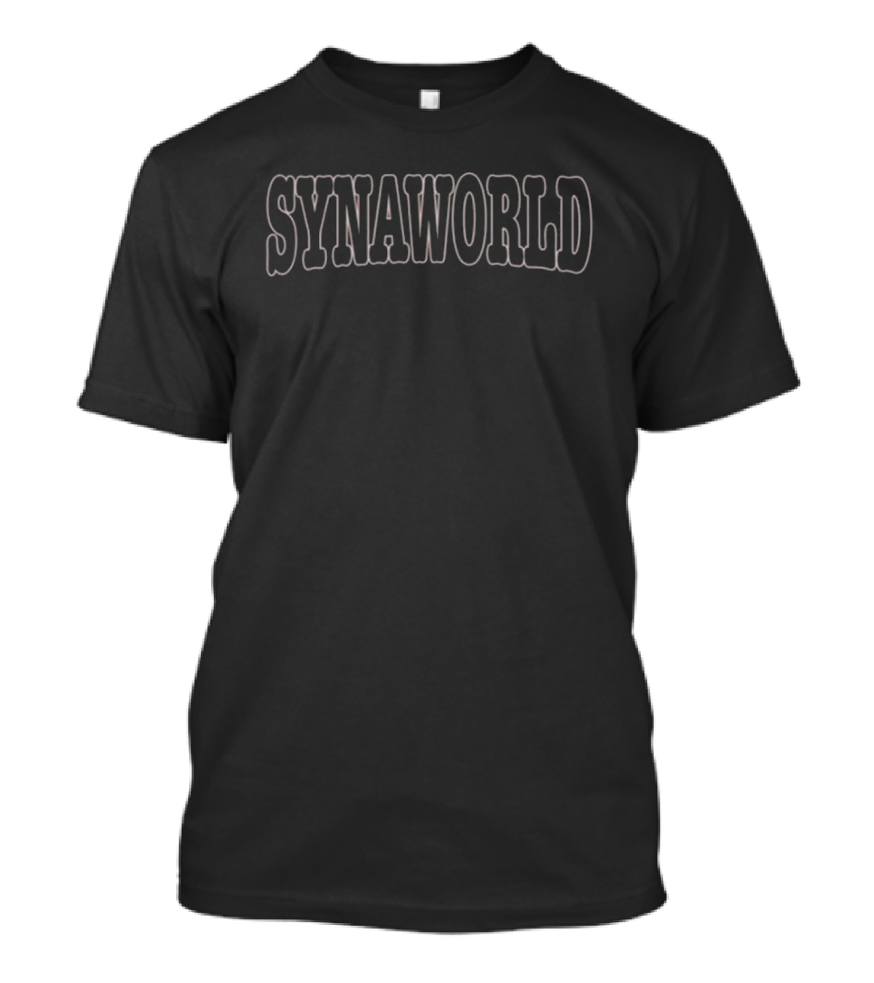 Syna X Crg Synaworld Black Text T-Shirt