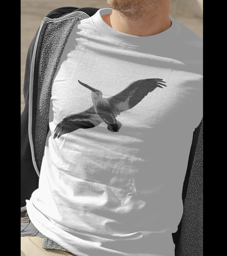 Staff Somewhere On The Northside Black And White Pelican T-Shirt