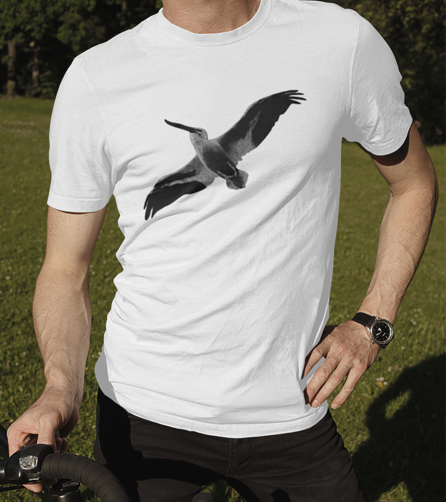 Staff Somewhere On The Northside Black And White Pelican T-Shirt