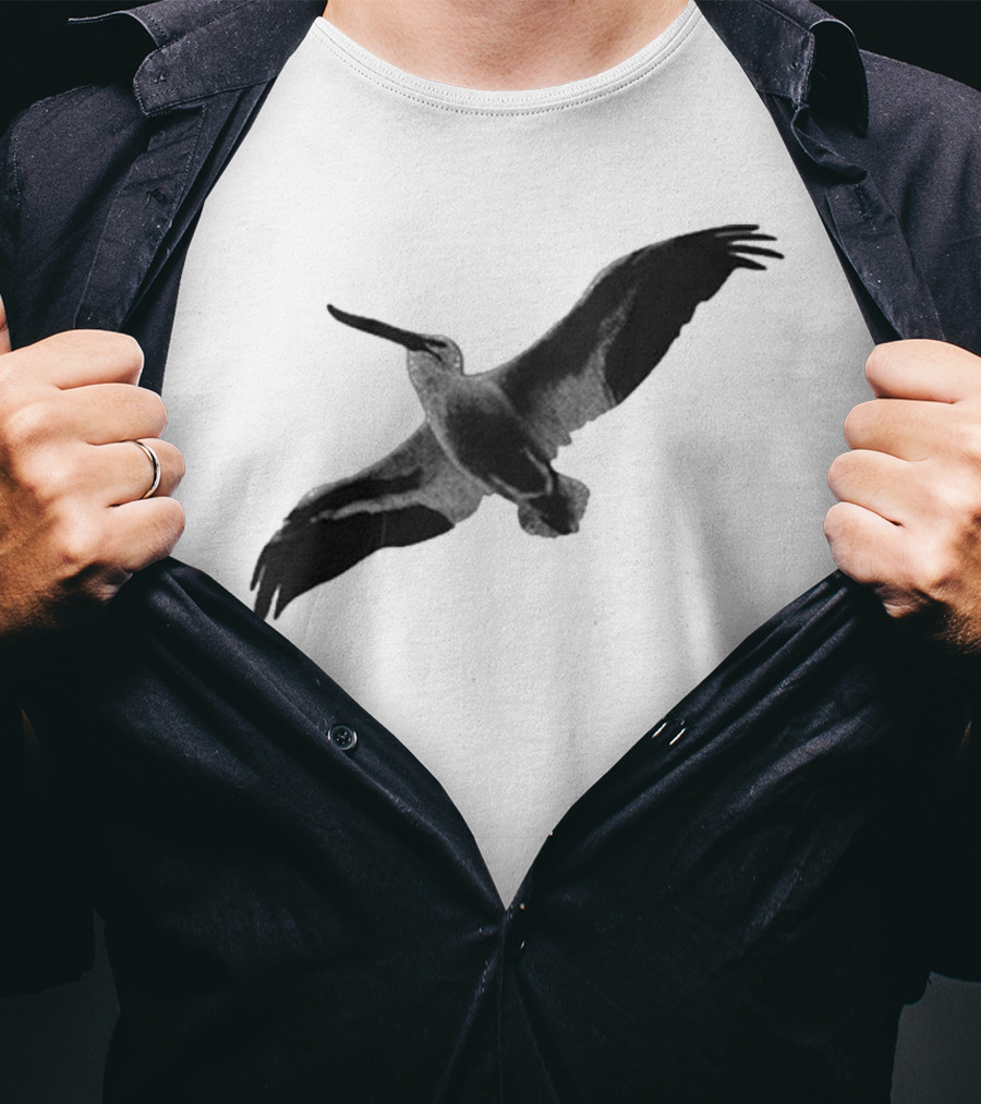 Staff Somewhere On The Northside Black And White Pelican T-Shirt