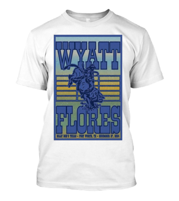Wyatt Flores December 27 2024 Billy Bob’s Texas Fort Worth Rodeo Rider T-Shirt