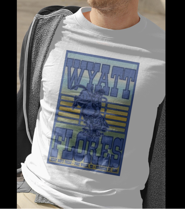 Wyatt Flores December 27 2024 Billy Bob’s Texas Fort Worth Rodeo Rider T-Shirt
