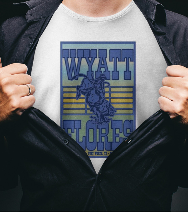 Wyatt Flores December 27 2024 Billy Bob’s Texas Fort Worth Rodeo Rider T-Shirt