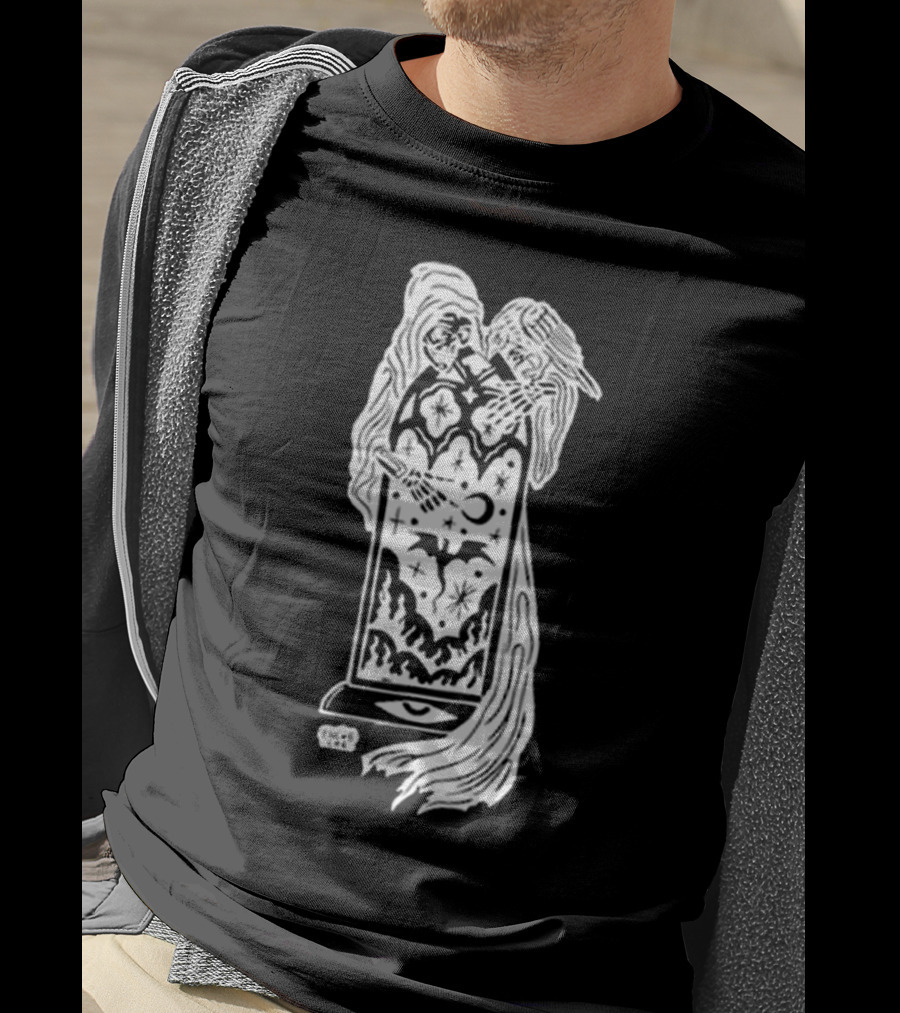 Chloe Lee Mystical Reaper Portal Night Sky Realm T-Shirt