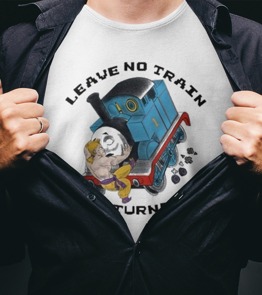 Leave No Train Unturned Theyetee Wrestling Train Collision T-Shirt