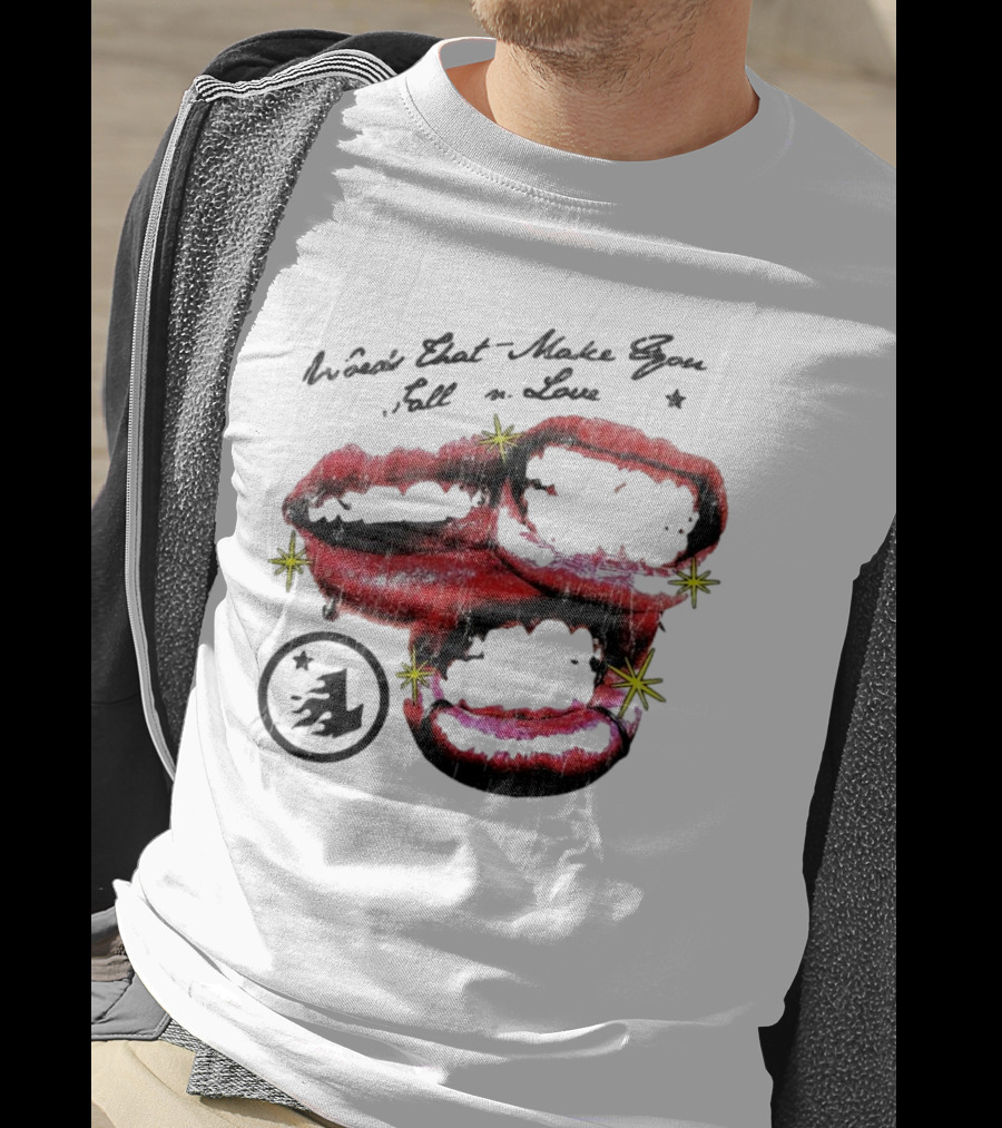 Lonely Hearts Club Words That Make You Fall In Love Lips Stars T-Shirt