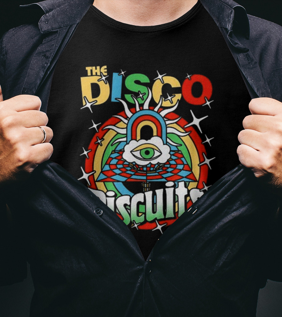 The Disco Biscuits Eye Pyramid Starburst NYE 2025 T-Shirt