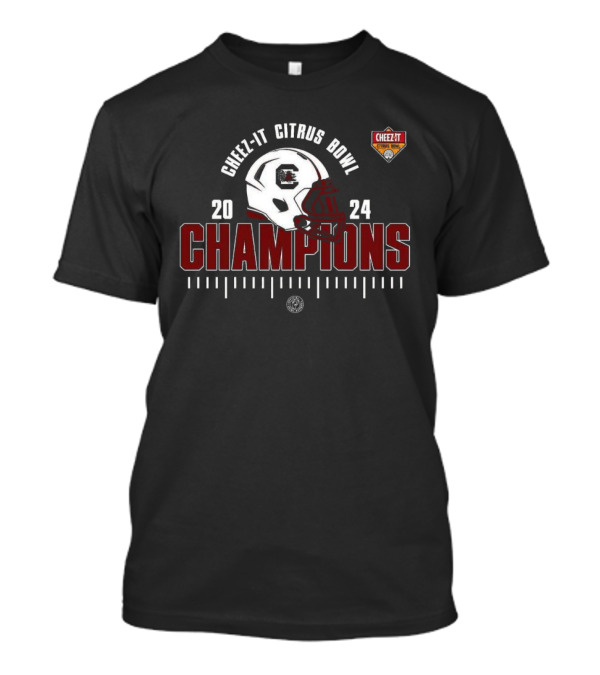 South Carolina Gamecocks 2024 Cheez-It Citrus Bowl Champions Football Helmet Classic T-Shirt