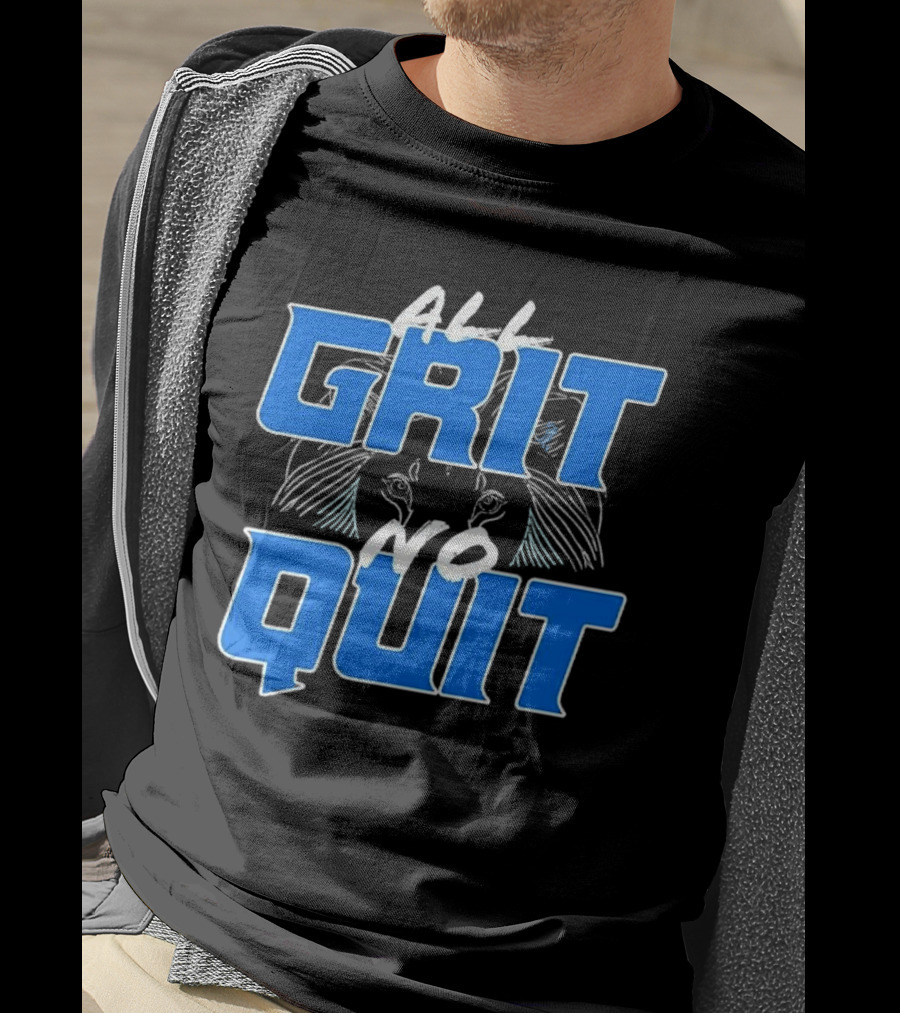 Detroit Lions Grit No Quit Football Determination T-Shirt