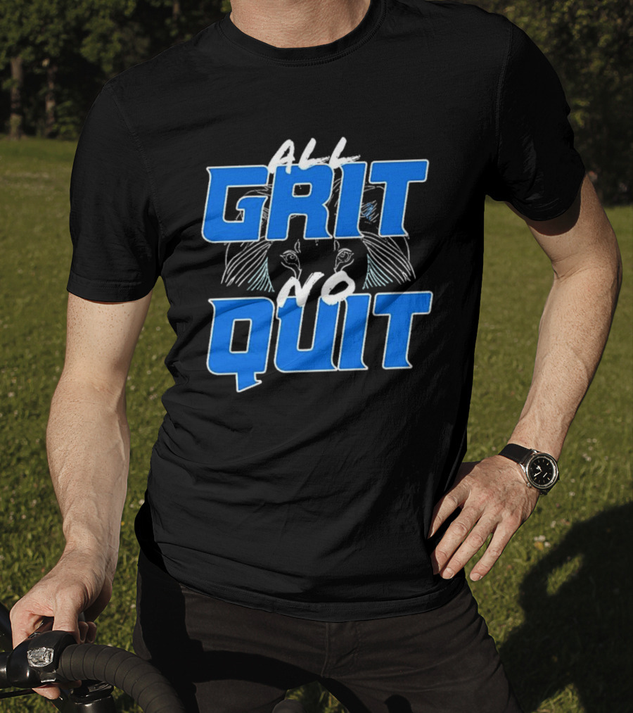 Detroit Lions Grit No Quit Football Determination T-Shirt