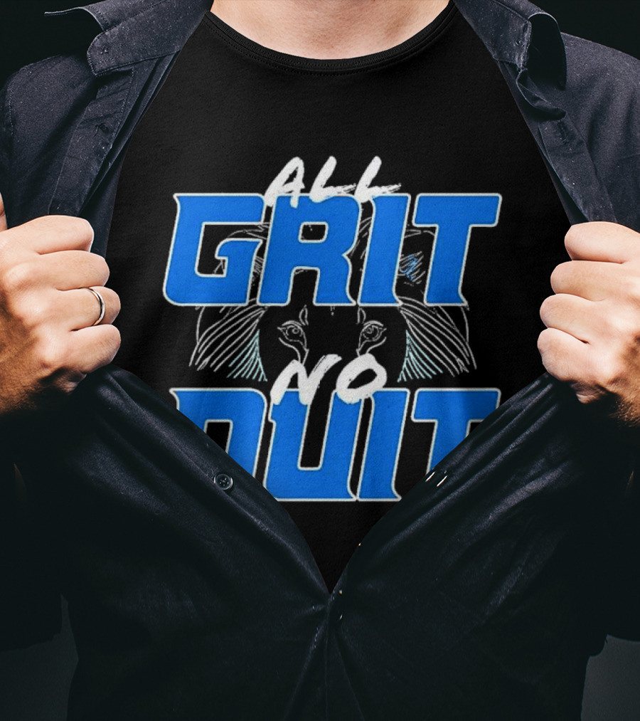 Detroit Lions Grit No Quit Football Determination T-Shirt