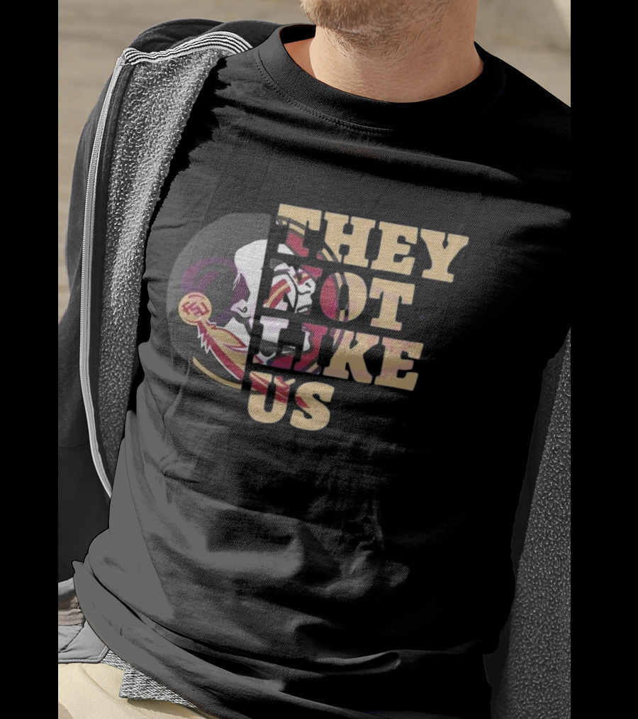 They Not Like Us Florida State Seminoles 2025 Football T-Shirt