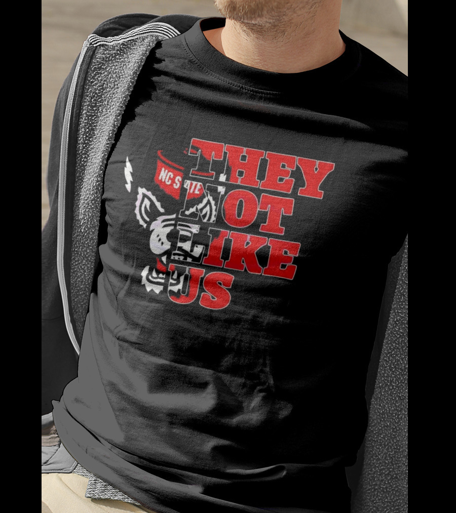 They Not Like Us NC State Wolfpack Football 2025 T-Shirt