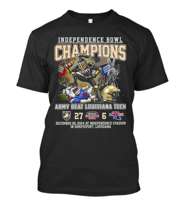 Independence Bowl Champions 2024 Army Beat Louisiana Tech 27-6 December 28 Independence Stadium T-Shirt