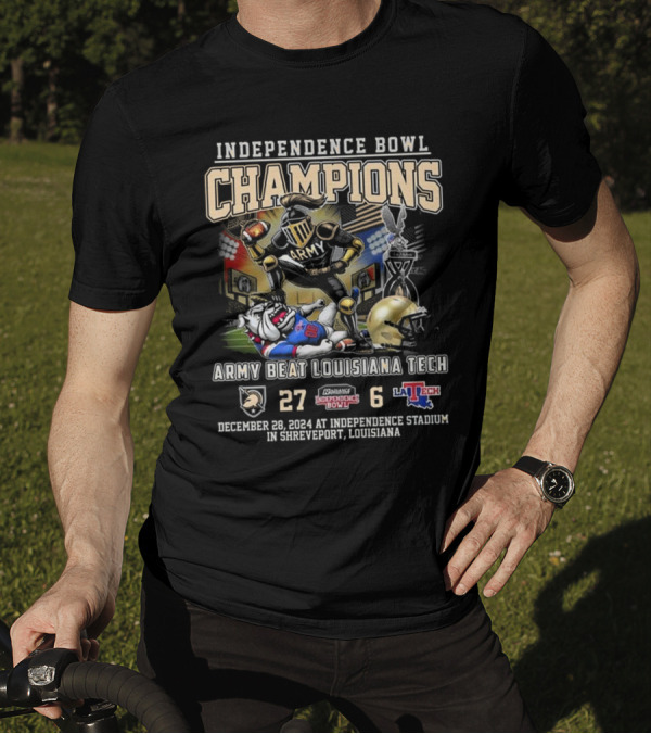 Independence Bowl Champions 2024 Army Beat Louisiana Tech 27-6 December 28 Independence Stadium T-Shirt