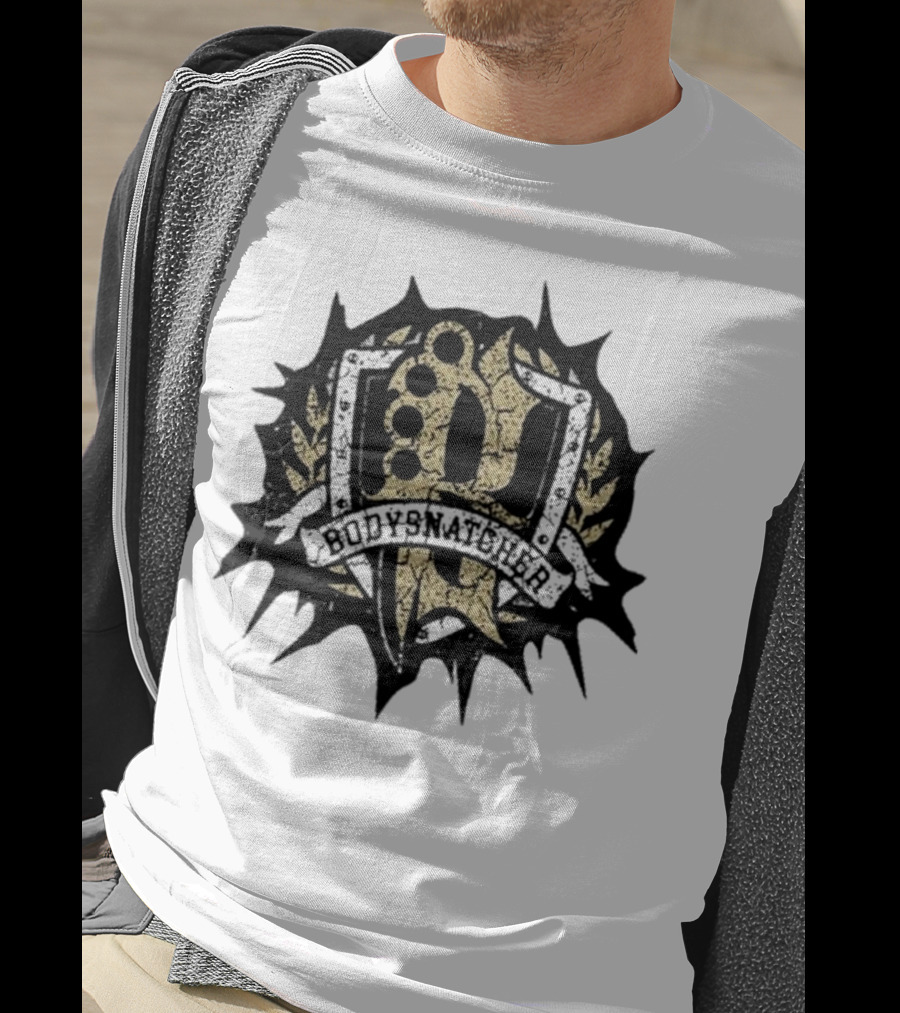 Bodysnatcher Brass Knuckles Emblem Mosh Club Badge T-Shirt