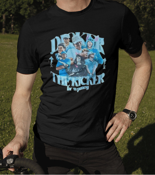 Dicker The Kicker For Wpmoy Featuring Justin Herbert Chargers T-Shirt