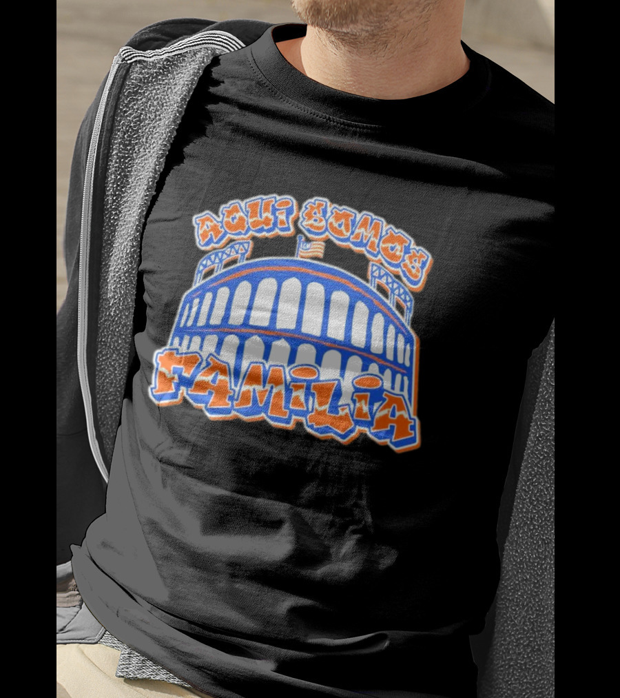 Aqui Somos Familia Citifield New York Mets T-Shirt