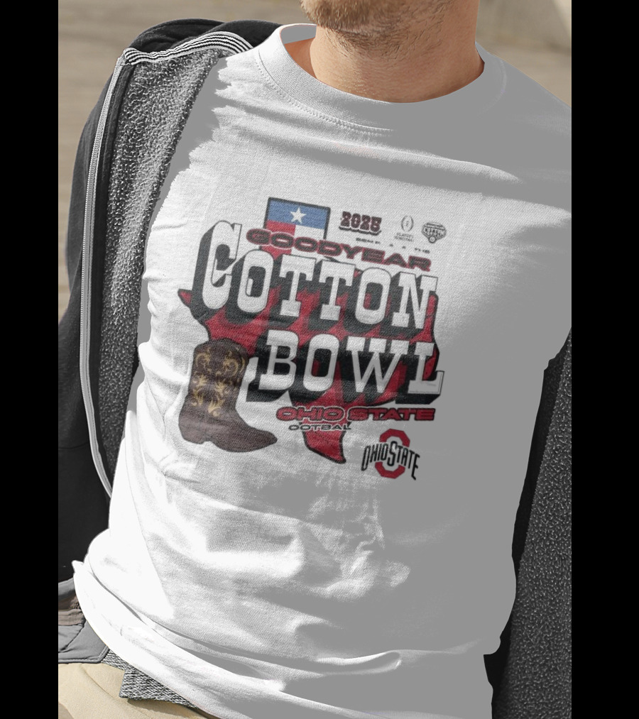 Ohio State 2025 Goodyear Cotton Bowl Classic Football Playoff Bound T-Shirt