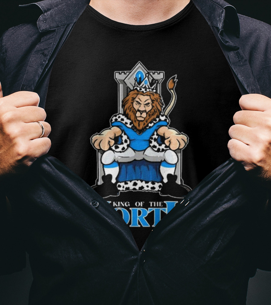 Detroit Lions King Of The North 2025 Lions Throne T-Shirt