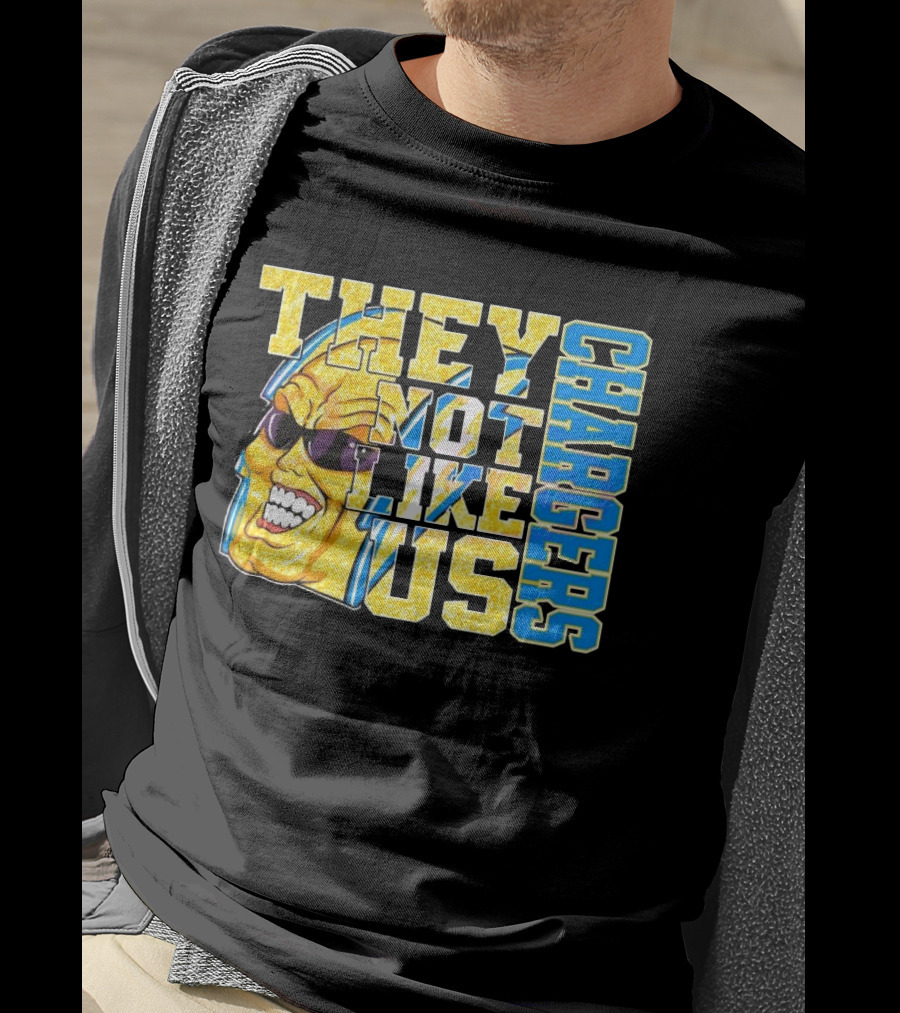 Los Angeles Chargers Glitter They Not Like Us 2025 T-Shirt