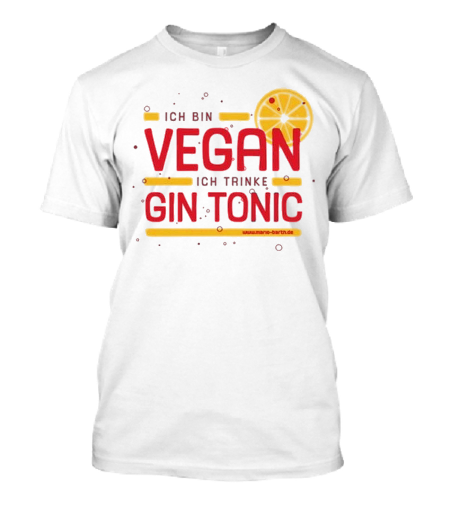 Mario Barth Ich Bin Vegan Ich Trinke Gin Tonic Vegan Gin Tonic T-Shirt