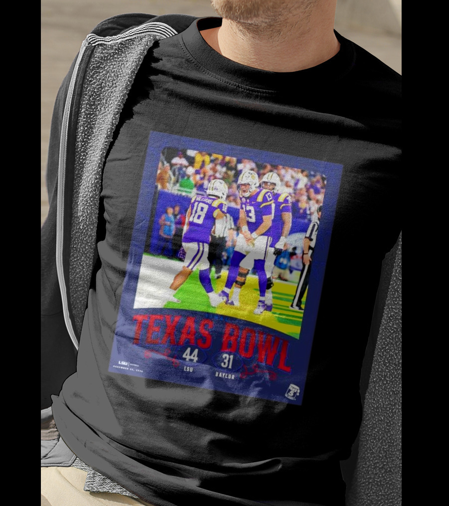Texas Bowl LSU Tigers 44-31 Victory Over Baylor December 12, 2026 T-Shirt