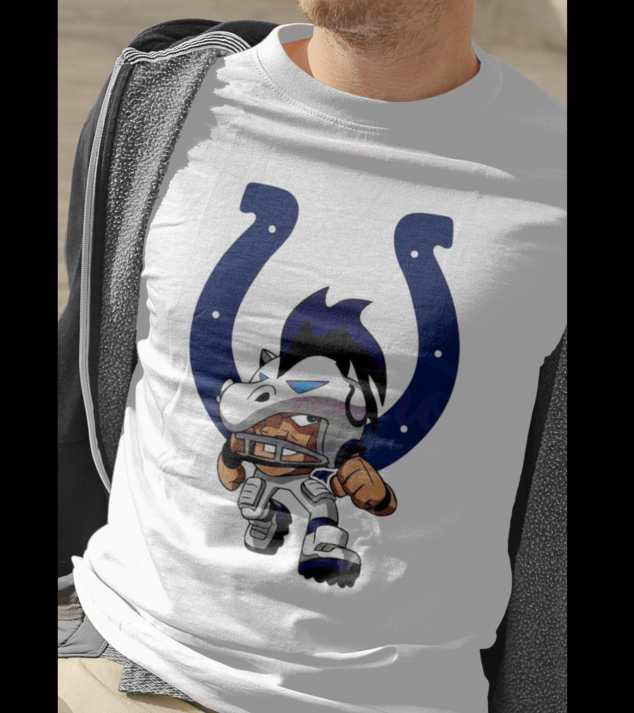 Indianapolis Colts Rush Zone NFL Character 2025 T-Shirt