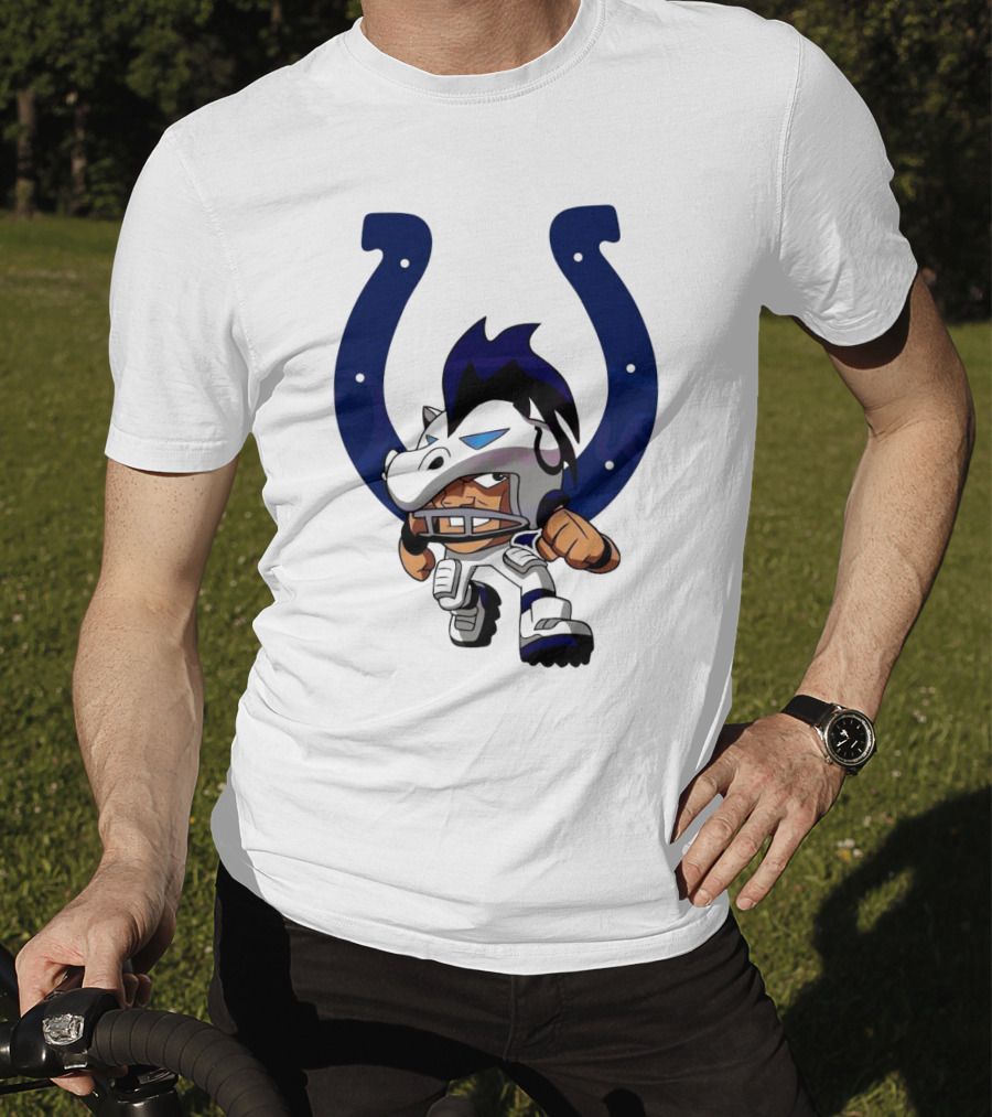 Indianapolis Colts Rush Zone NFL Character 2025 T-Shirt