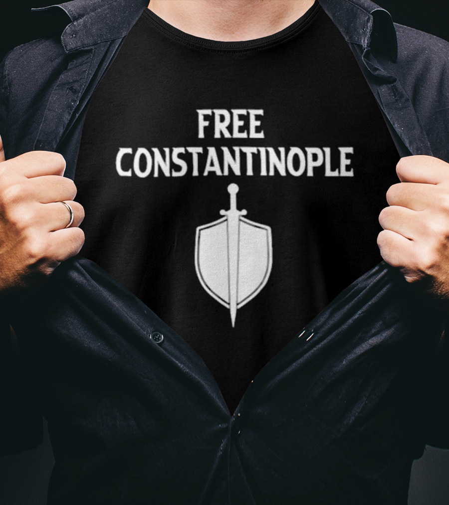 Free Constantinople Shield And Sword T-Shirt