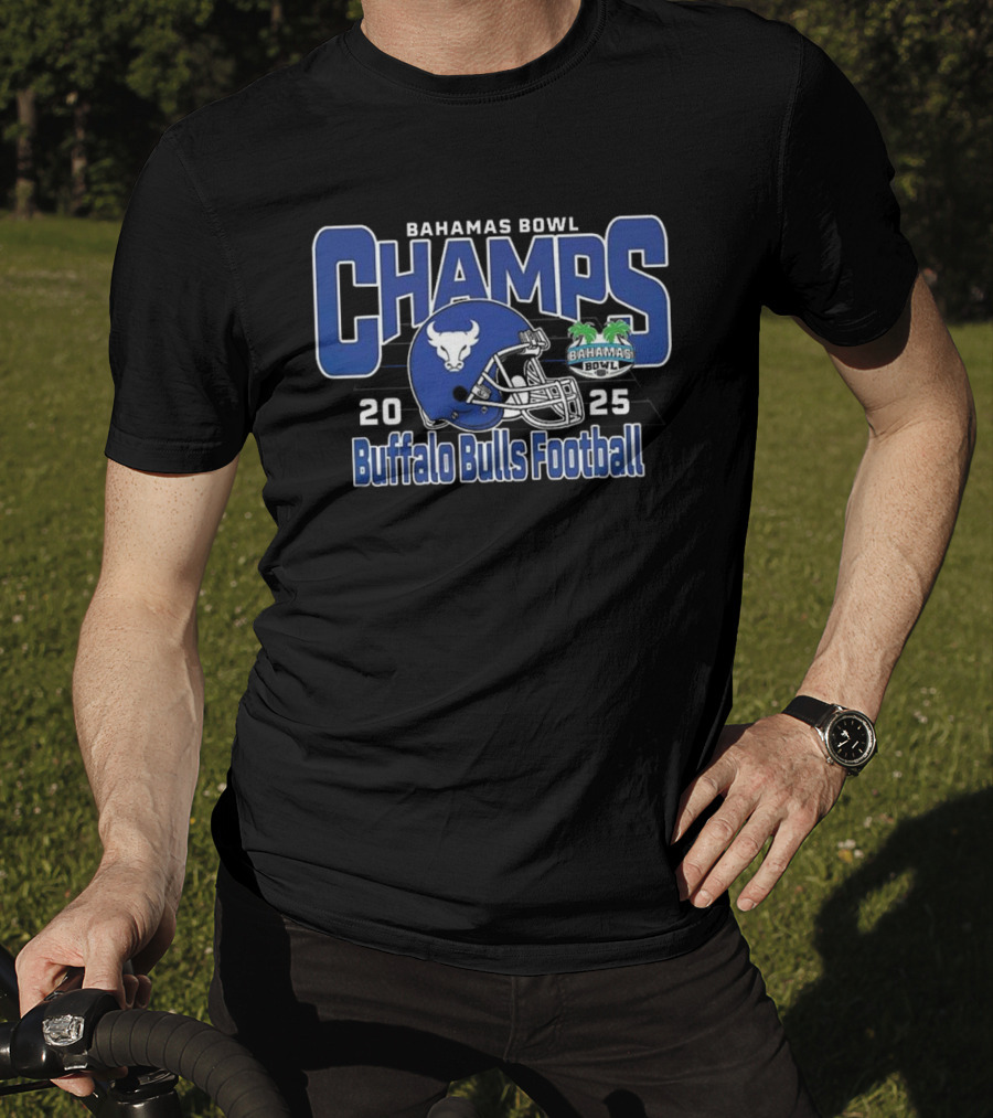 Bahamas Bowl 2025 Champs Buffalo Bulls Football Victory T-Shirt