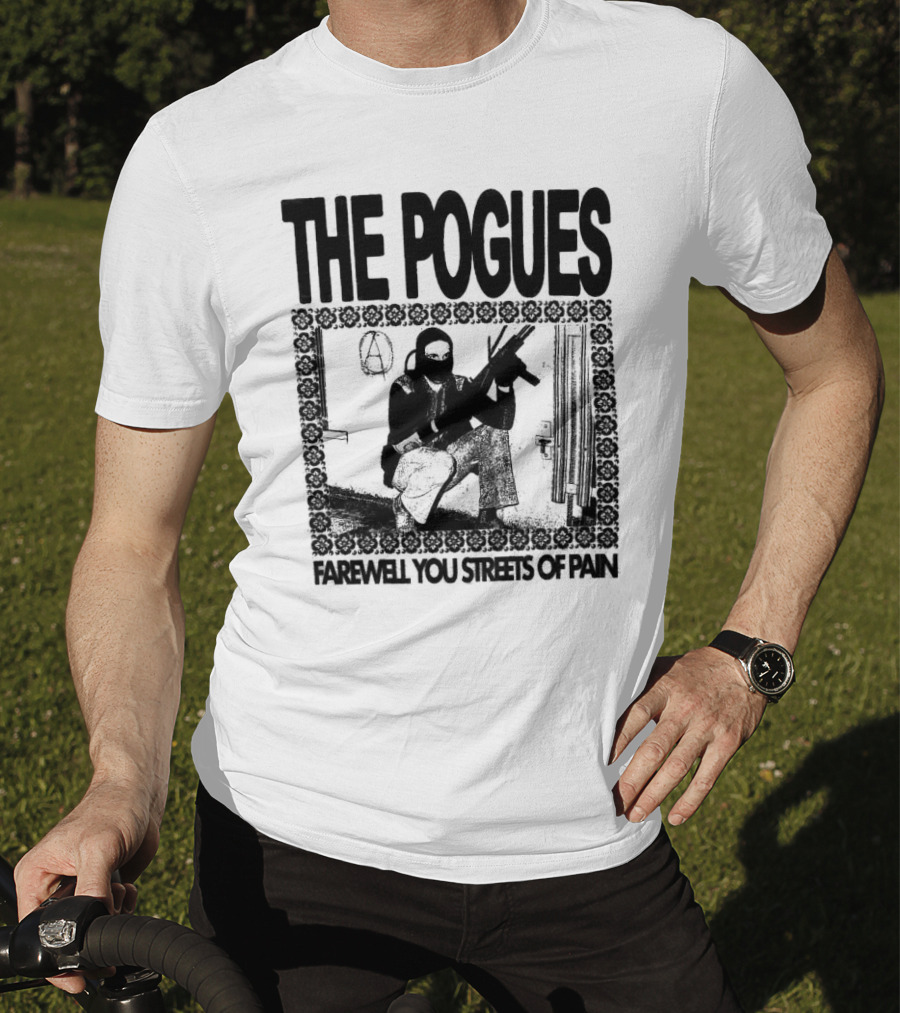 The Pogues Farewell You Streets Of Pain Copycat Video Press Merch T-Shirt