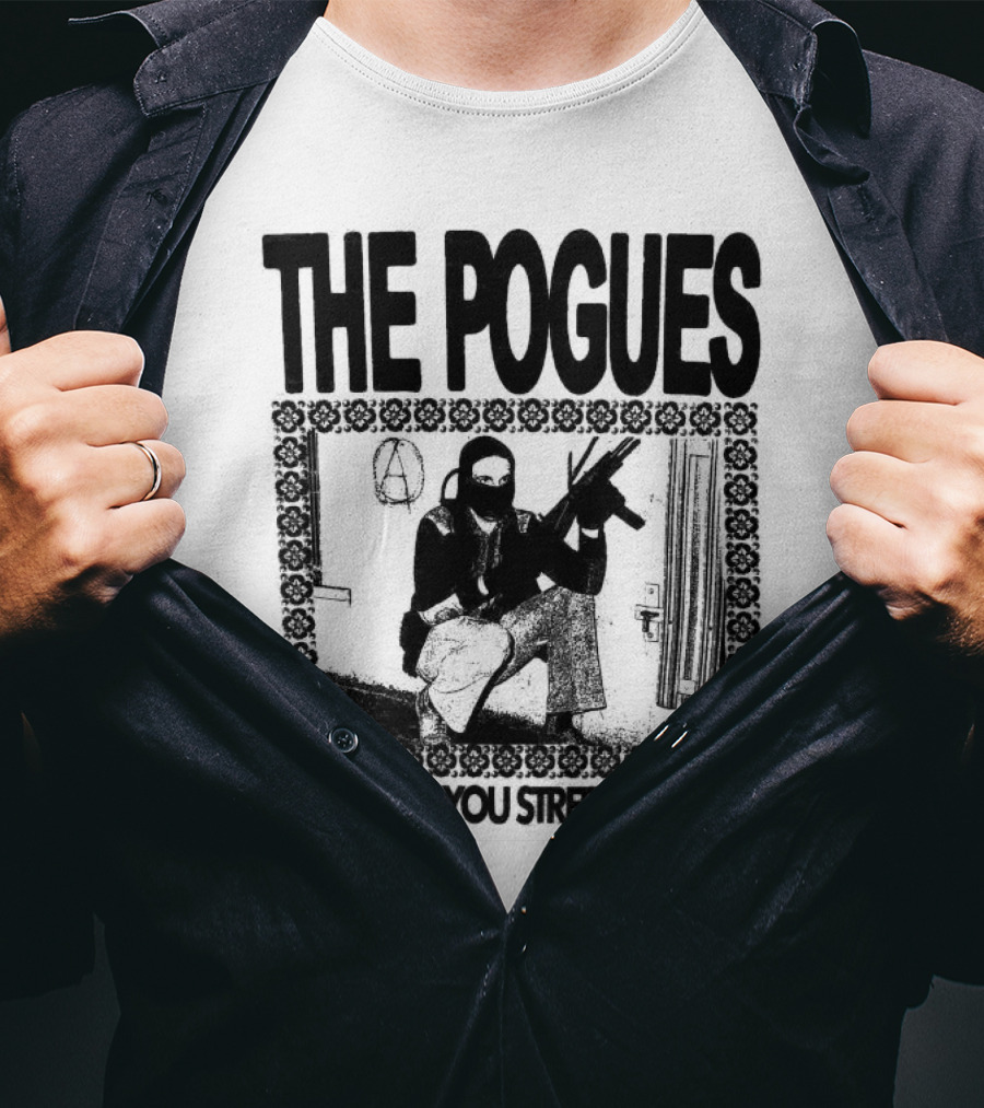 The Pogues Farewell You Streets Of Pain Copycat Video Press Merch T-Shirt