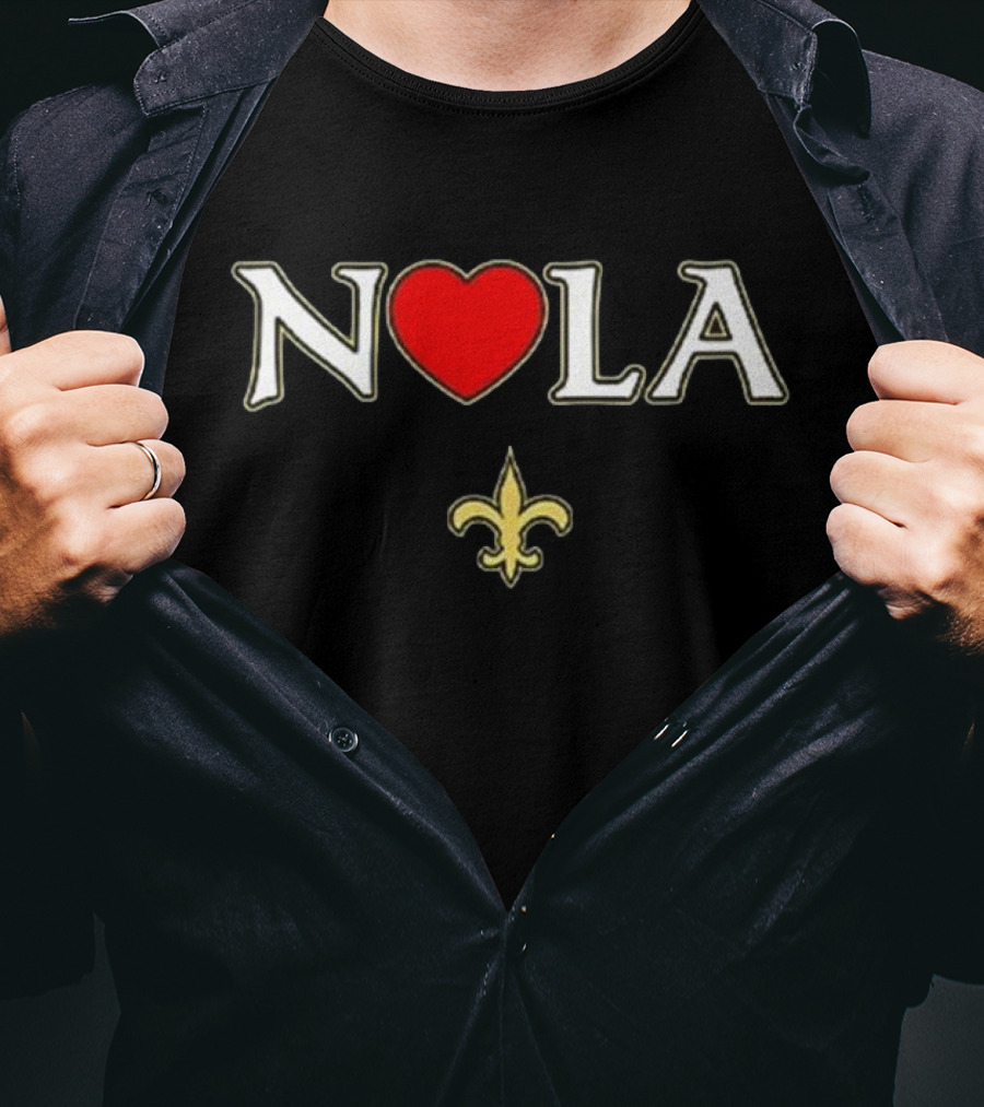 NOLA Heart Fleur De Lis New Orleans 2025 T-Shirt