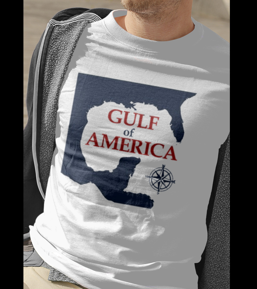 Gulf Of America Map Mark Kaye Compass T-Shirt