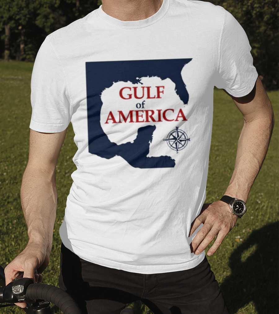 Gulf Of America Map Mark Kaye Compass T-Shirt