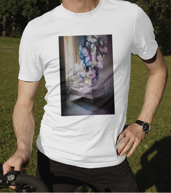Shang Chengxiang A Start From The Mist Dreamlike Bed With Colorful Smoke Plumes In Sunlit Room T-Shirt
