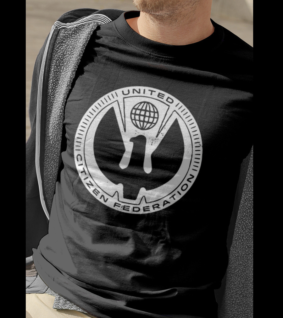 United Citizen Federation Starship Troopers Symbol Emblem T-Shirt