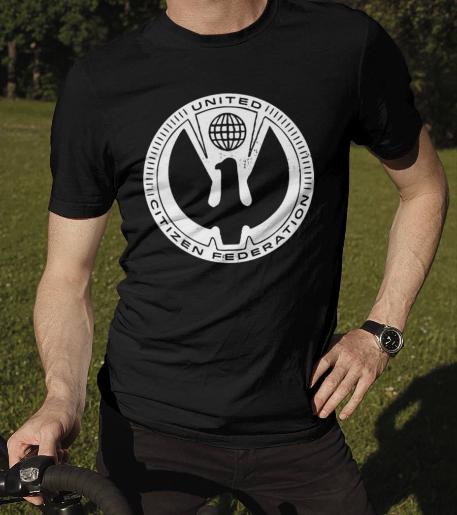 United Citizen Federation Starship Troopers Symbol Emblem T-Shirt