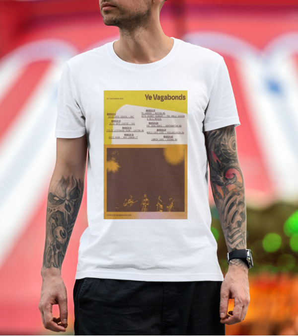 Premium T-Shirt: Ye Vagabonds US Tour March 2025 Irish Arts Center Boston Philadelphia Jammin Java T-Shirt Ye Vagabonds US Tour March 2025 Irish Arts Center Boston Philadelphia Jammin Java T-Shirt