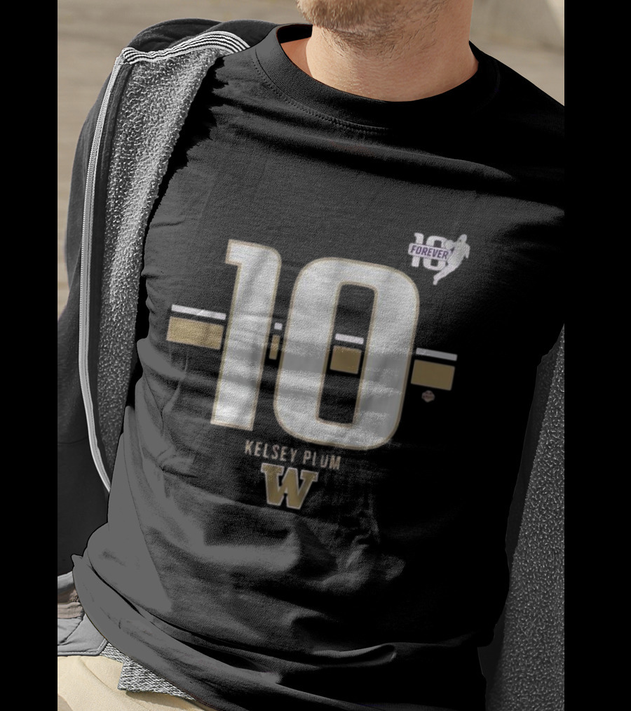 Kelsey Plum Washington Huskies 10 Forever Striped T-Shirt