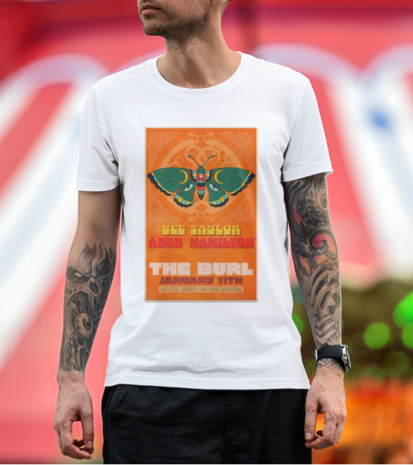 Premium T-Shirt: Bee Taylor Abby Hamilton The Burl January 11th Lexington KY Concert T-Shirt Bee Taylor Abby Hamilton The Burl January 11th Lexington KY Concert T-Shirt