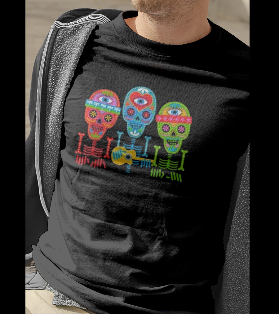 The Skeleton Krewe Trio Dark Star Orchestra Event 2025 Día De Los Muertos T-Shirt