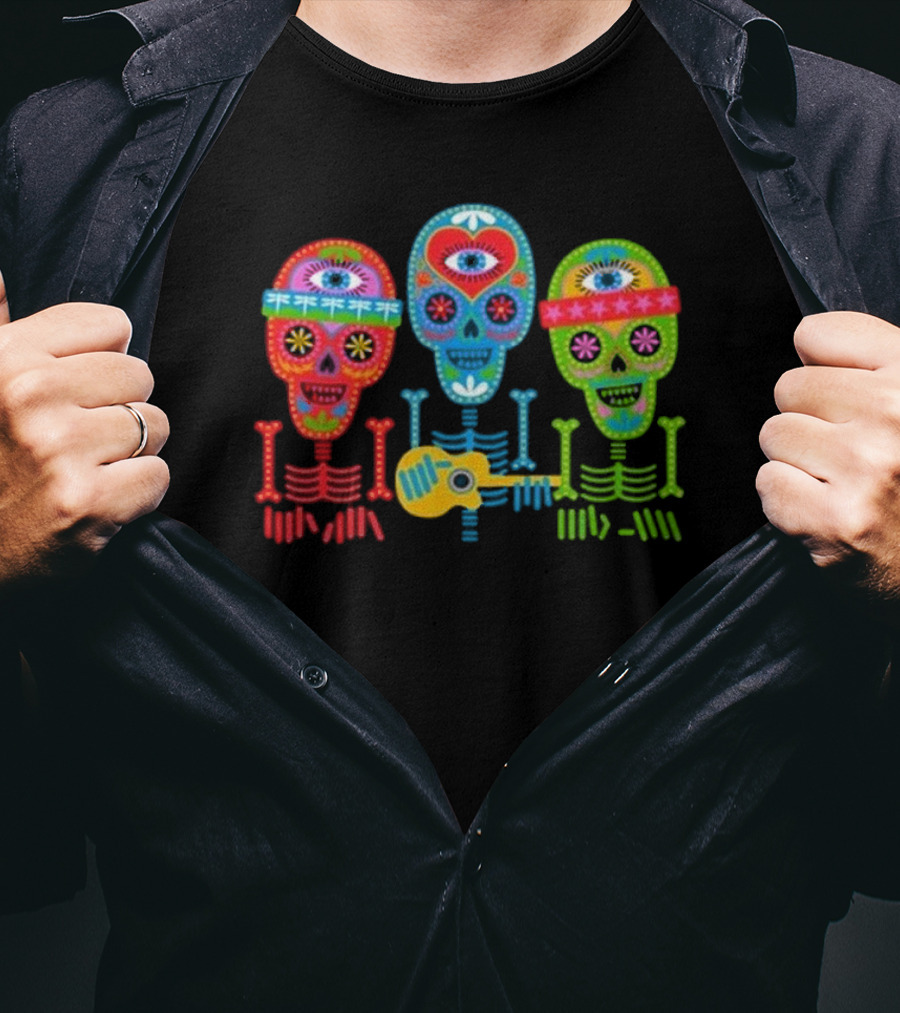 The Skeleton Krewe Trio Dark Star Orchestra Event 2025 Día De Los Muertos T-Shirt