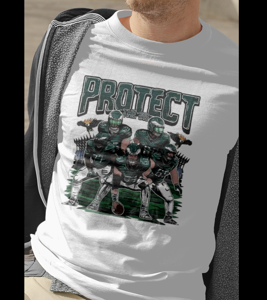 Eagles Protect The 215 Football Team Players And Mascot Elements T-Shirt