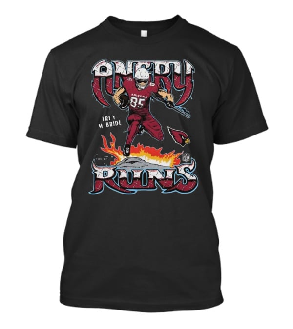 Trey McBride Arizona Angry Runs Cardinals NFL T-Shirt
