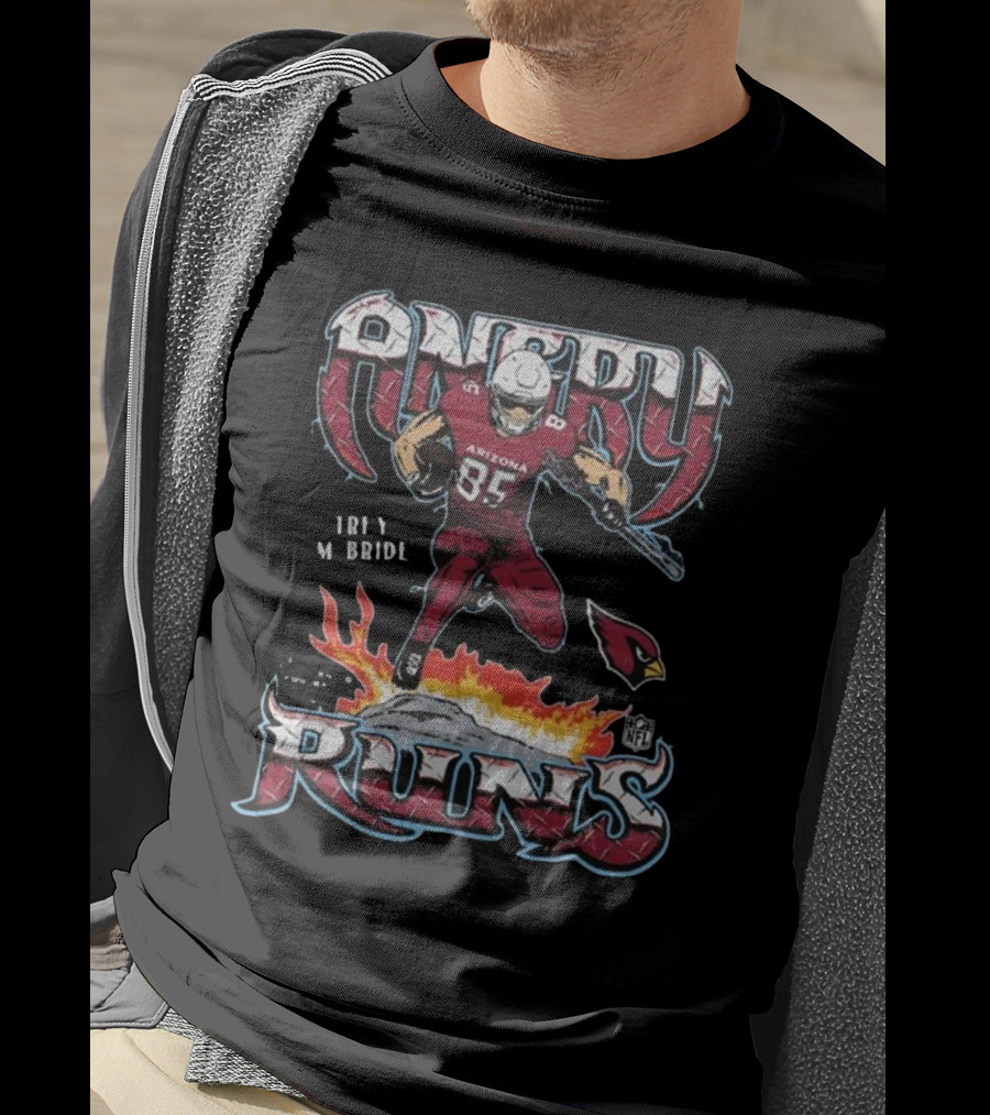 Trey McBride Arizona Angry Runs Cardinals NFL T-Shirt