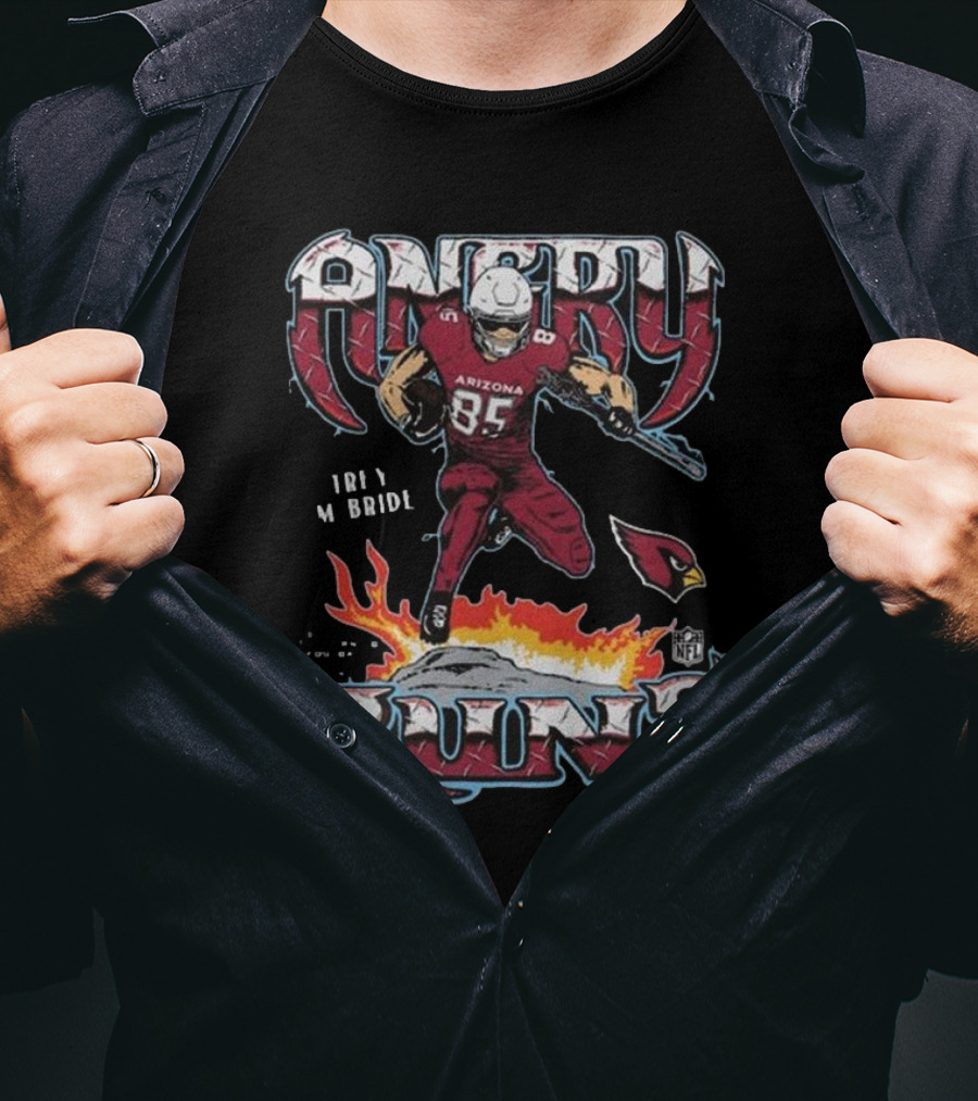 Trey McBride Arizona Angry Runs Cardinals NFL T-Shirt
